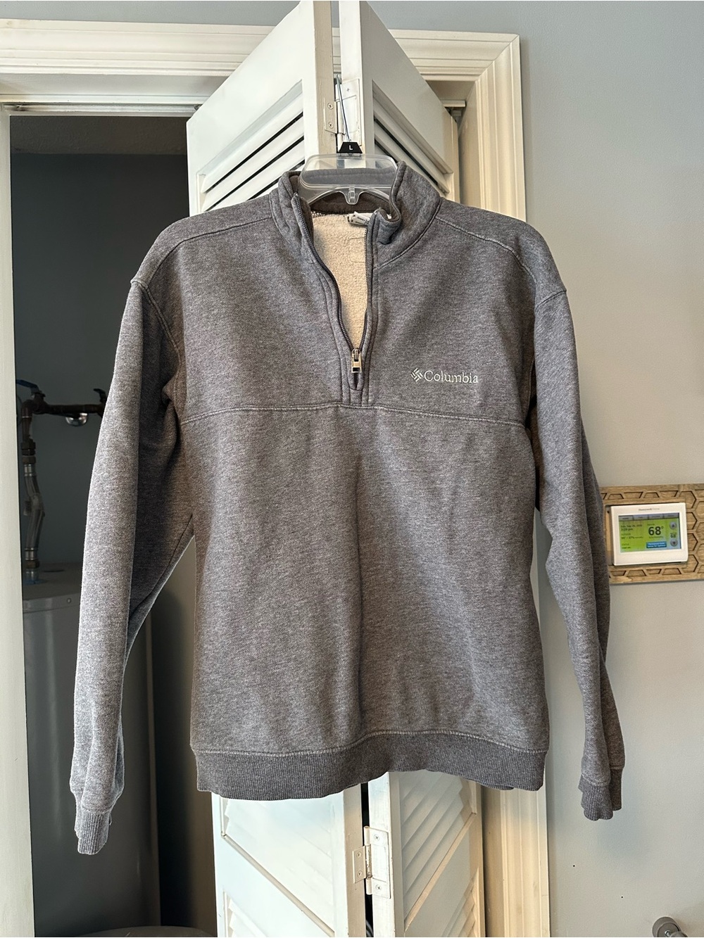 Columbia Men's Heather Gray Half-Zip Pullover
